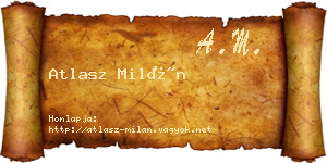 Atlasz Milán névjegykártya